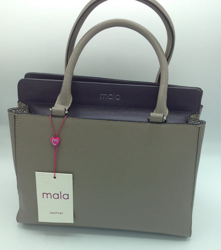 Mala Leather 2 Tone Large Bag