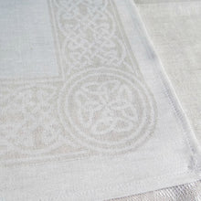 Load image into Gallery viewer, Damask Irish Linen Placemat - &quot;Colmcille&quot;, Natural