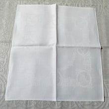 Load image into Gallery viewer, Damask Irish Linen Napkin - &quot;Celtic&quot;, White
