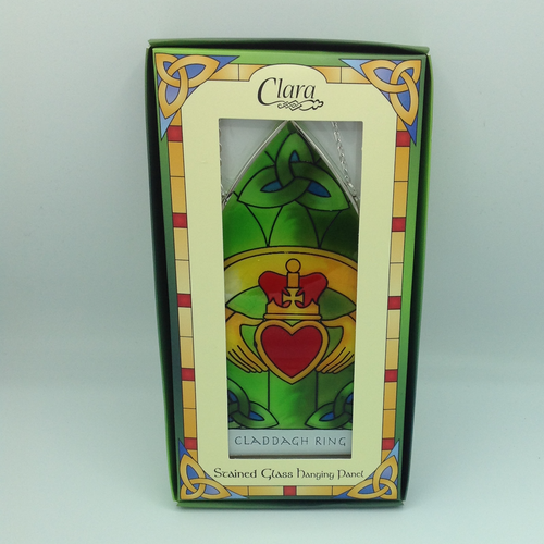 Claddagh Stained Glass Plaque