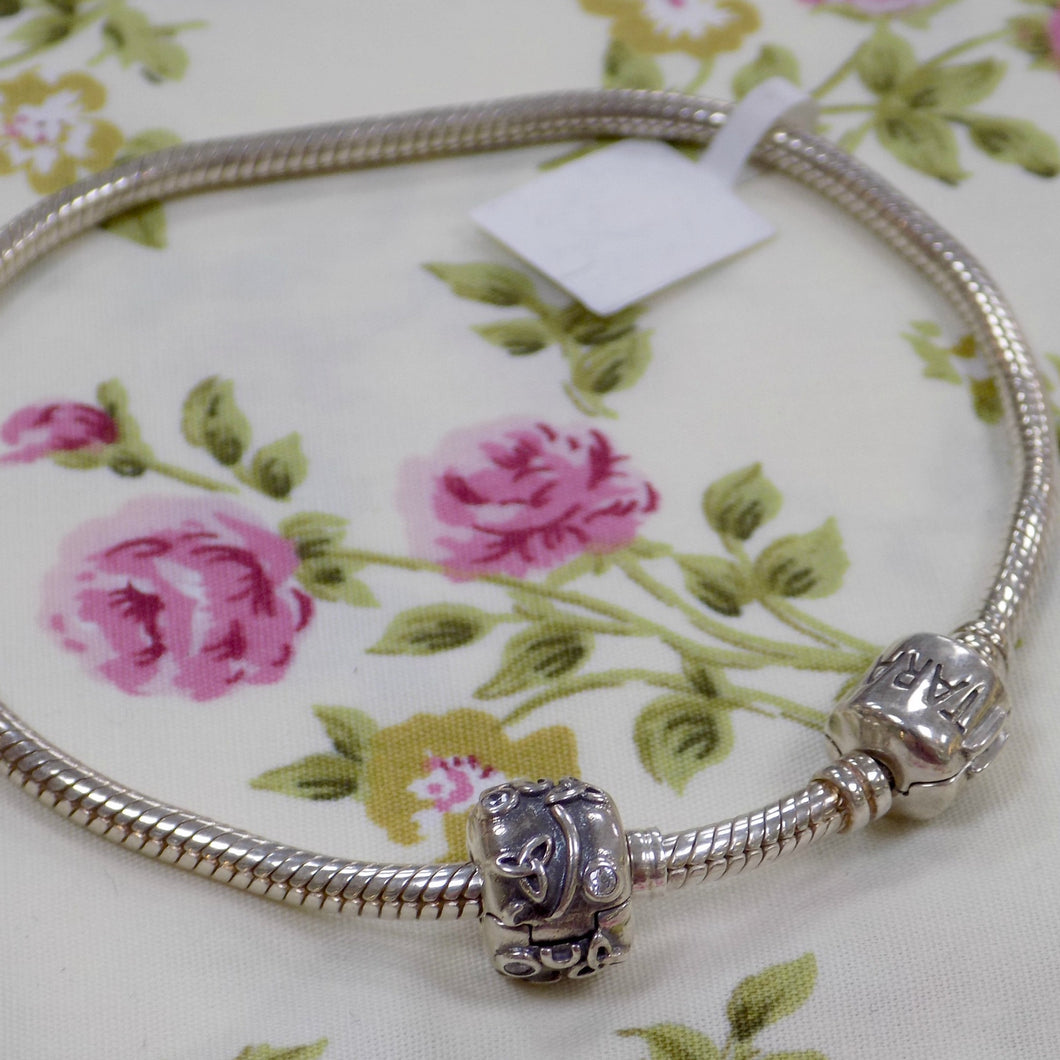 Silver Bracelet for Bead Charms