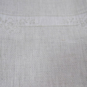 Irish Linen Guest Towel - Rose pattern, Natural
