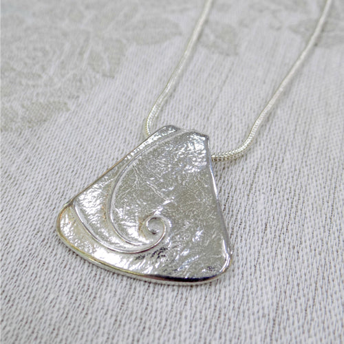 Reaction Pewter Swirl Necklace