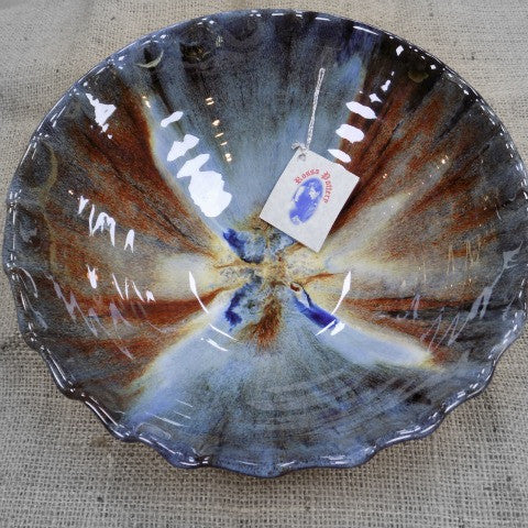 Rossa Pottery Bowl - Fluted Edge.