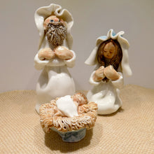 Load image into Gallery viewer, Holy family, ceramic figures of the nativity, made in Ireland