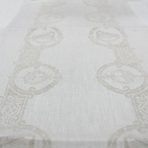 Damask Irish Linen Runner- Celtic- 12"x54"