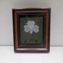 Load image into Gallery viewer, Framed Limerick Lace Shamrock