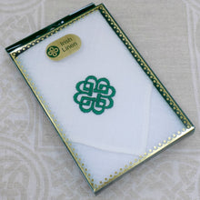 Load image into Gallery viewer, Irish Linen Handkerchief - Celtic Pattern