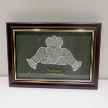 Load image into Gallery viewer, Framed handmade Limerick lace Claddagh
