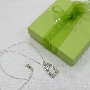 Clochan silver necklace by Annie Quinn- Irish Design