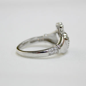 Sparkling Claddagh Ring