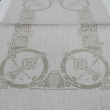 Load image into Gallery viewer, Damask Natural Irish Linen Placemat - &quot;Celtic&quot;