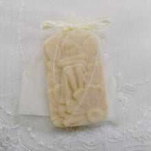 Load image into Gallery viewer, Goats milk soap with flower fairy pattern