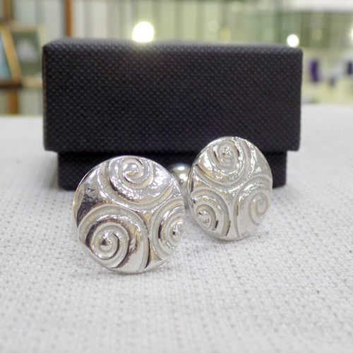 Celtic style pewter cufflinks