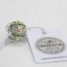 Load image into Gallery viewer, Claddagh bead charm with Swarovski crystal detail