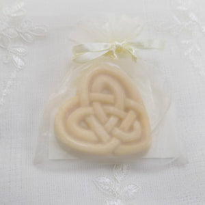 Handmade goats milk soap celtic heart