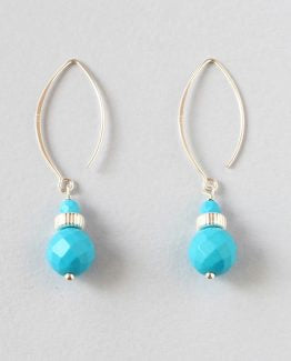 Turquoise Silver Earrings