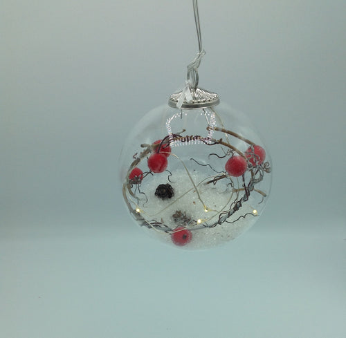 Hanging Berry Globe (light up)