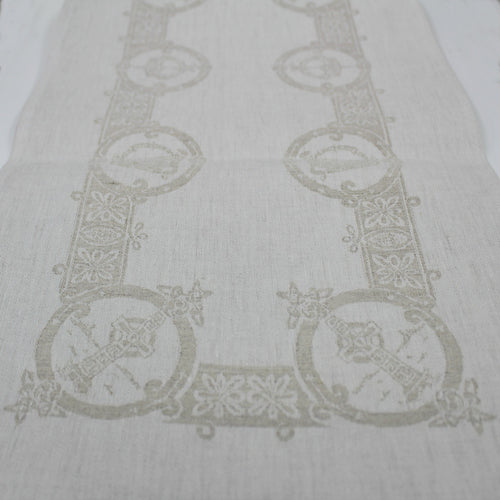 Damask Irish Linen Runner- Celtic- 12