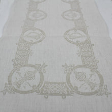 Load image into Gallery viewer, Damask Irish Linen Runner- Celtic- 12&quot;x72&quot;
