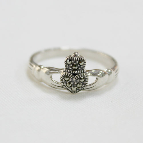Marcasite Claddagh Ring