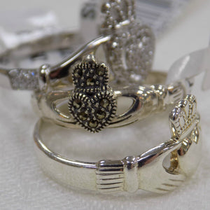 Marcasite Claddagh Ring