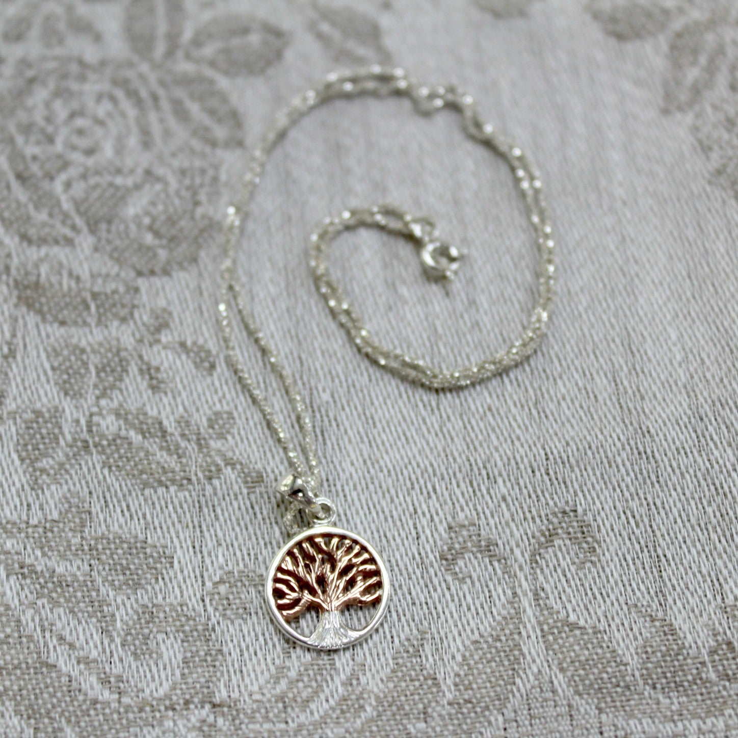 oak tree with frame saw wax seal necklace - through - wax seal jewelry |  suegray jewelry