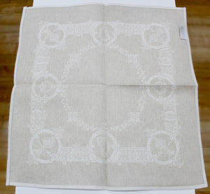 Damask Irish Linen Napkin - "Celtic", Natural.