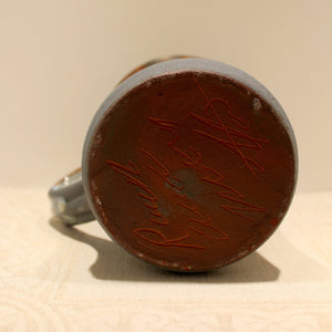 base of Rossa Pottery mug with signature