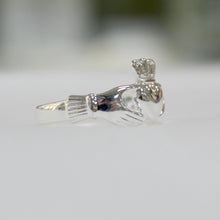 Load image into Gallery viewer, Sterling Silver Claddagh Ring- Larger Size or Mens
