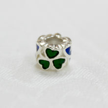 Load image into Gallery viewer, Sterling Silver Shamrock and Trinity Knot Charm