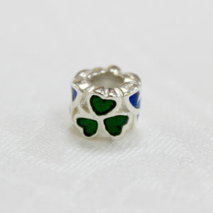 Sterling Silver Shamrock and Trinity Knot Charm