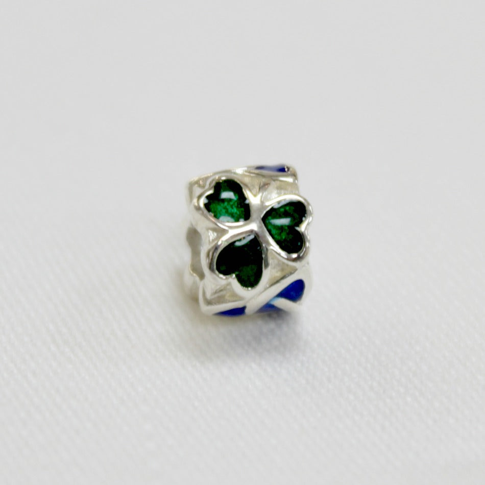 Sterling Silver Shamrock and Trinity Knot Charm