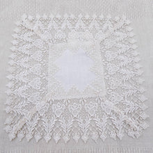 Load image into Gallery viewer, square lace table centre or doily