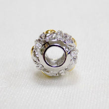 Load image into Gallery viewer, Claddagh bead charm, Swarovski crystal