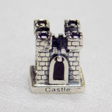 Load image into Gallery viewer, Castle shaped sterling silver bead charm from Tara&#39;s Diary