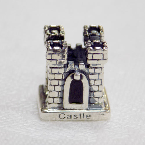 Castle shaped sterling silver bead charm from Tara's Diary