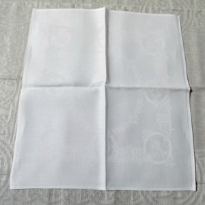 Damask Irish Linen Napkin - "Celtic", White