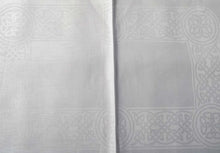 Load image into Gallery viewer, Damask Irish Linen Placemat - &quot;Colmcille&quot;, White